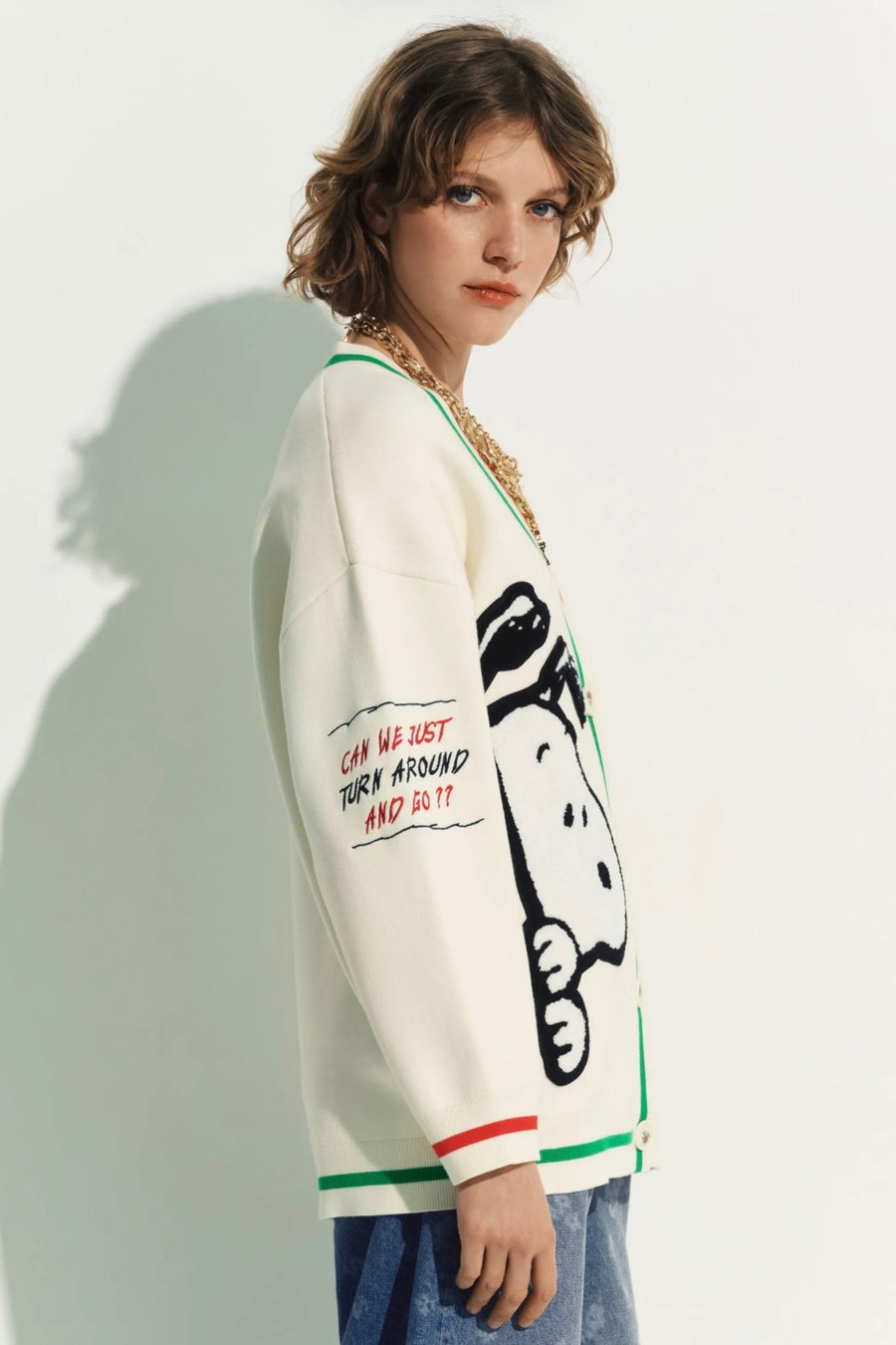 Essential Antwerp Snoopy Oversized Cardigan