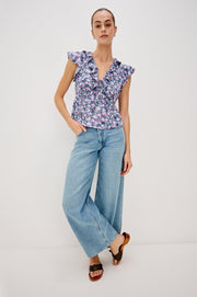 Rails Carmine Ruffle Cap Sleeve Top