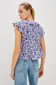 Rails Carmine Ruffle Cap Sleeve Top