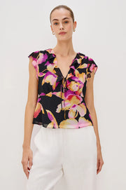 Rails Carmine Ruffle Cap Sleeve Top