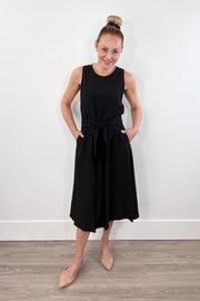 Cat Noir Midi A-Line Dress