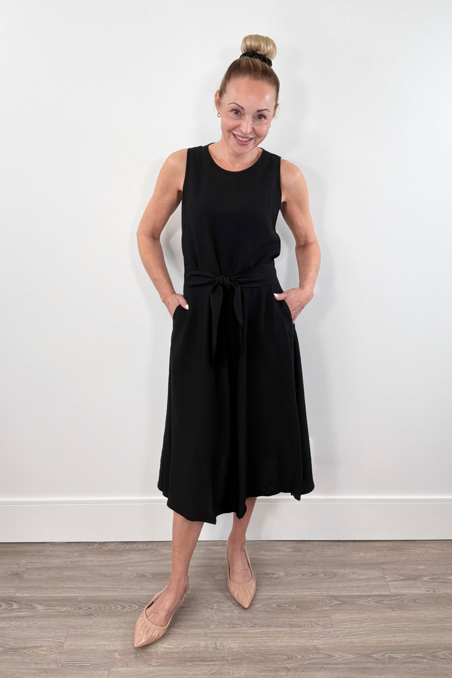 Cat Noir Midi A-Line Dress