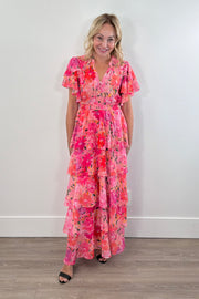 Hale Bob Milena Tiered Long Dress
