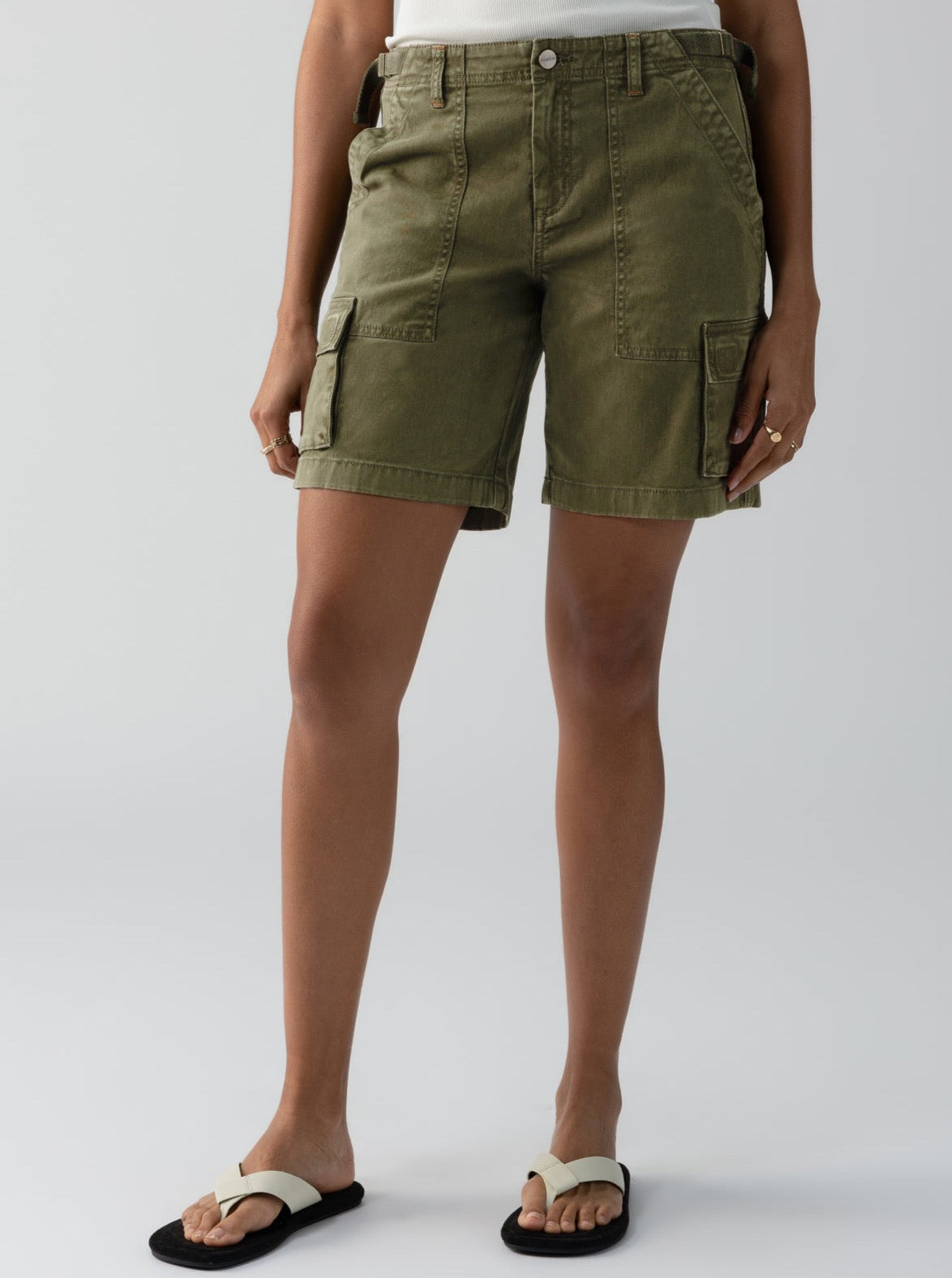 Sanctuary Reissue Shorts in Mossy Green