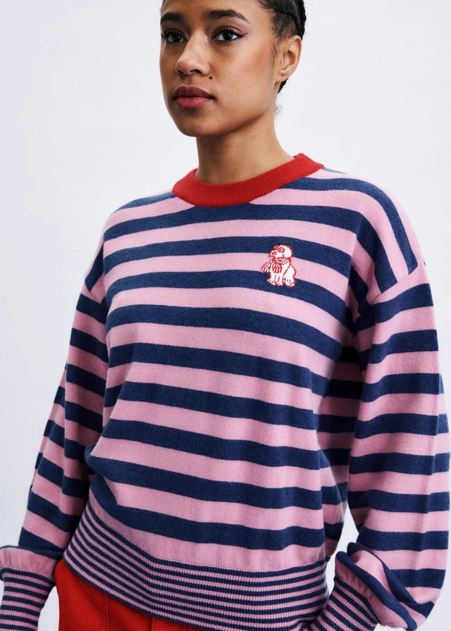 Frnch Fun Stripe Pullover