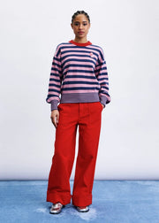 Frnch Fun Stripe Pullover