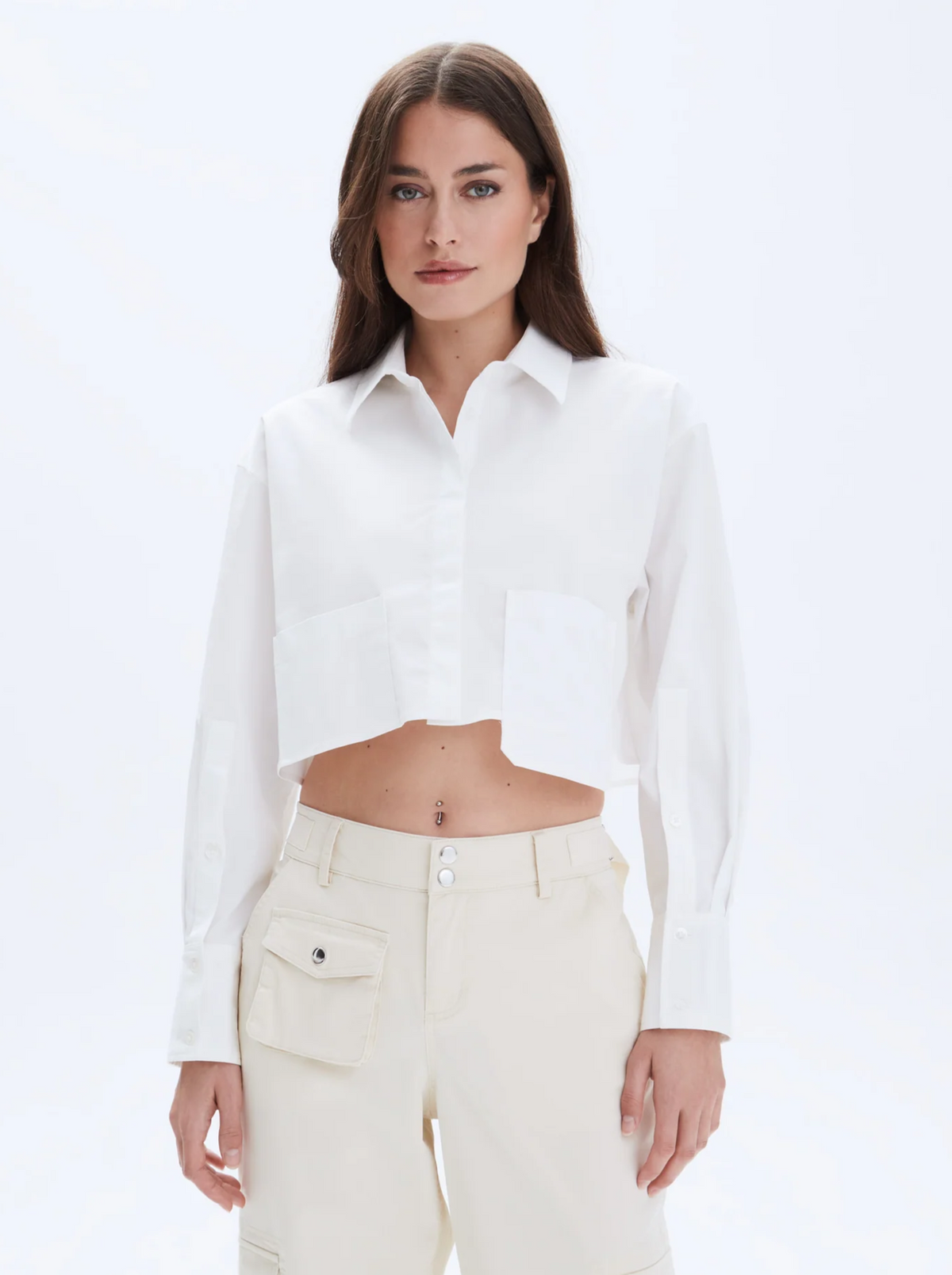 Chrldr Laura Asymmetric Pocket Shirt