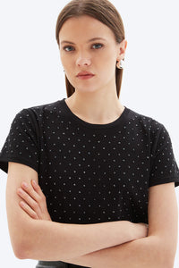 Chrldr All Over Studs Perfect Tee