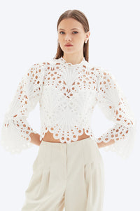 Chrldr Amelia Crochet Top