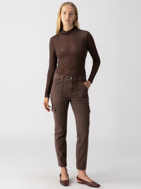 Sanctuary Sculpted Hayden Cargo Pant in Brown Sugar