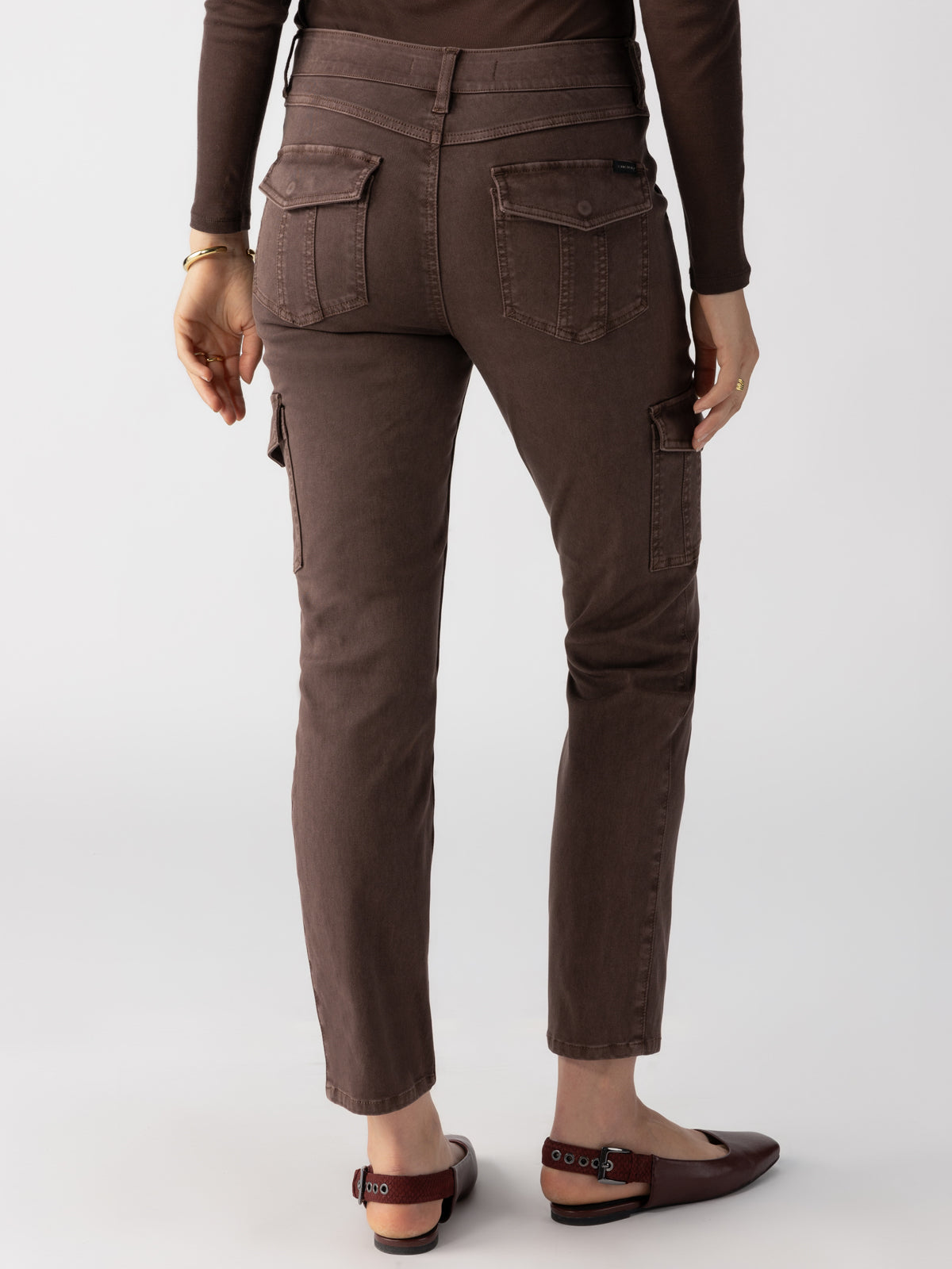 Sanctuary Sculpted Hayden Cargo Pant in Brown Sugar