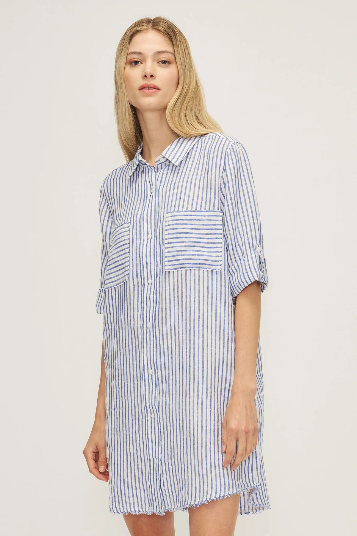 Melissa Nepton Cynthia Striped Linen Dress