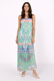 Hale Bob Olympia Printed Strapless Maxi Dress