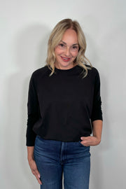 woman wearing a black pullover 