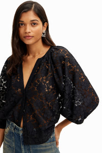 Desigual Lace Blouse Top