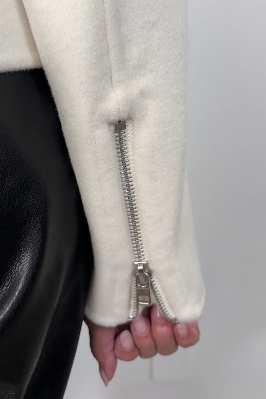 Patrick Assaraf Full Zip Bomber Jacket