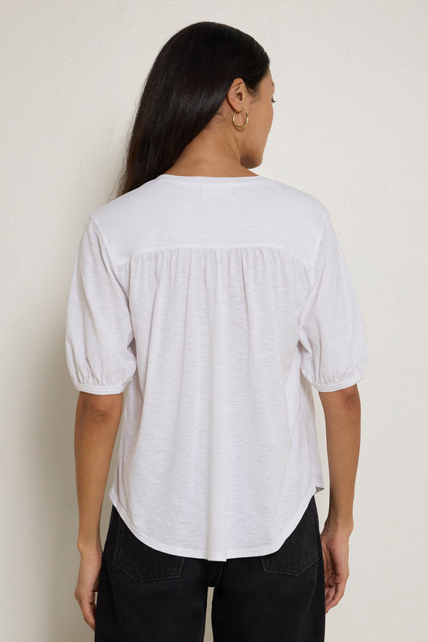 Nation Edie Shirred Shoulder Top