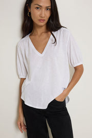 Nation Edie Shirred Shoulder Top