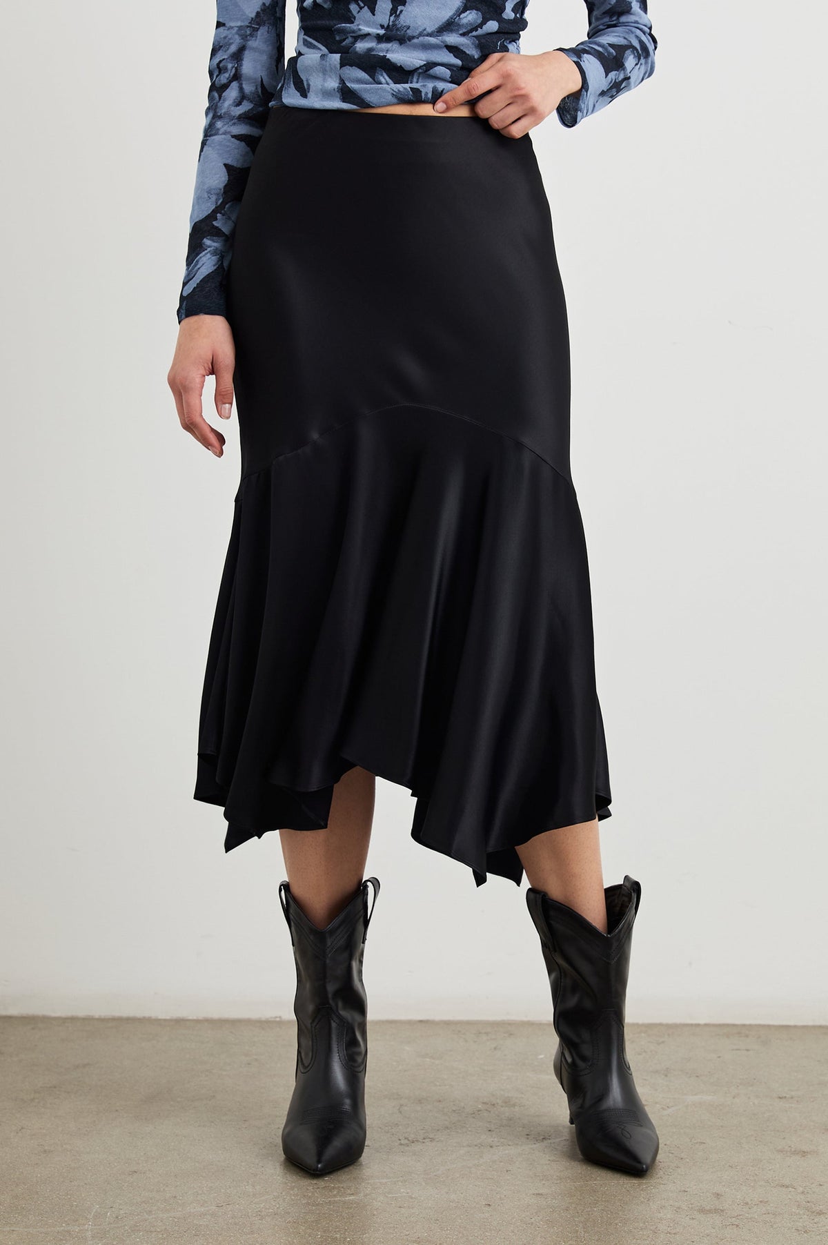 Rails Edwina Satin Skirt