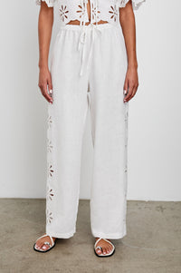 Rails Emmie Linen Eyelet Pant - Size XS Available