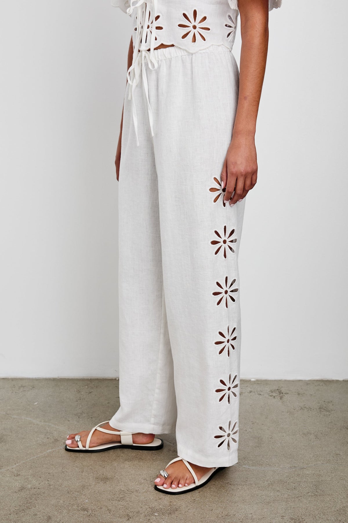 Rails Emmie Linen Eyelet Pant - Size XS Available