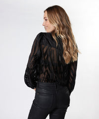 Esqualo Stunner Jacquard Top