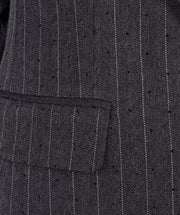 Esqualo Sparkle Pinstripe Blazer