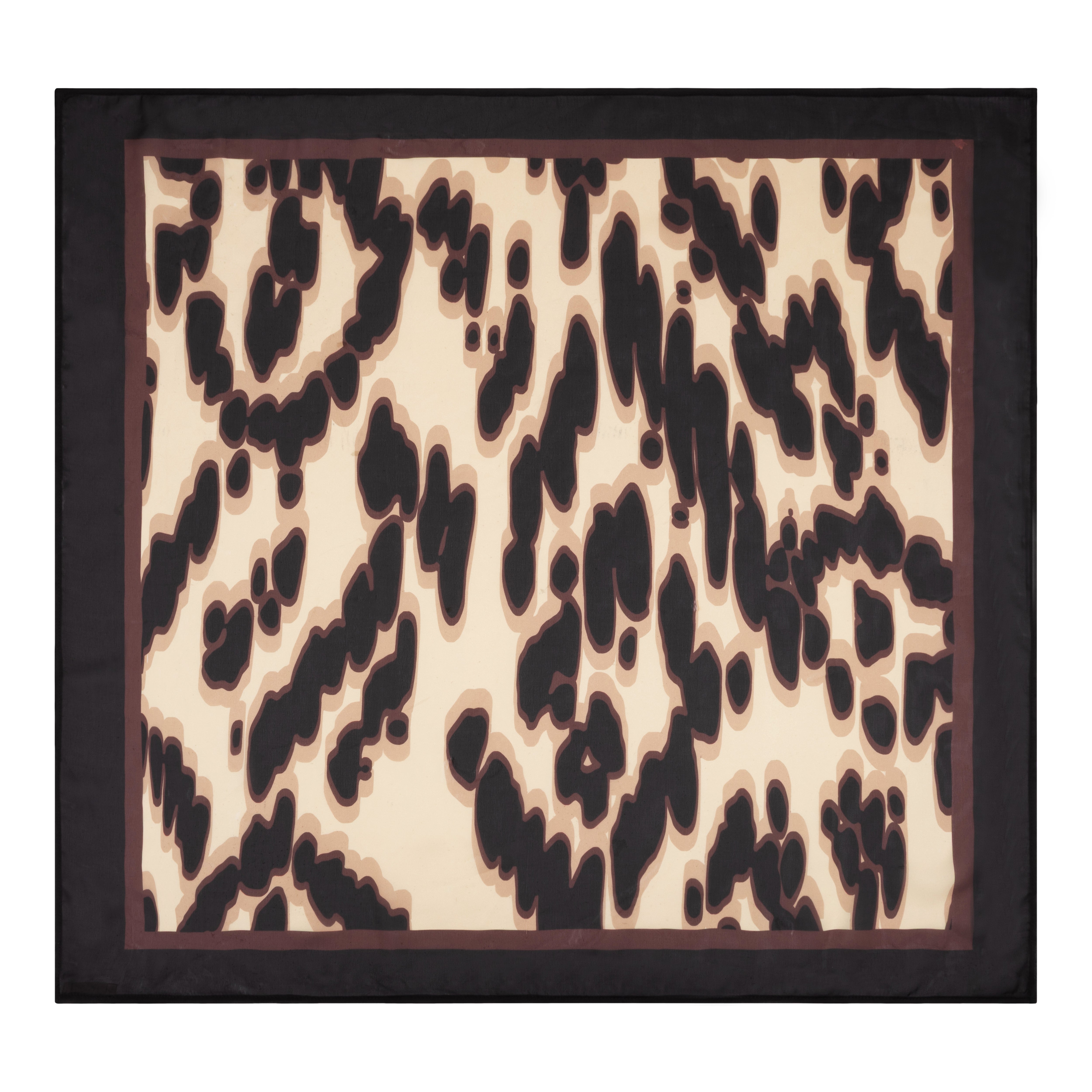 leopard print neck scarf 