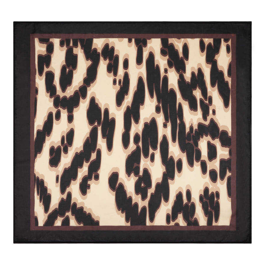 leopard print neck scarf 