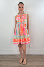 Women wearing bight colorful dress