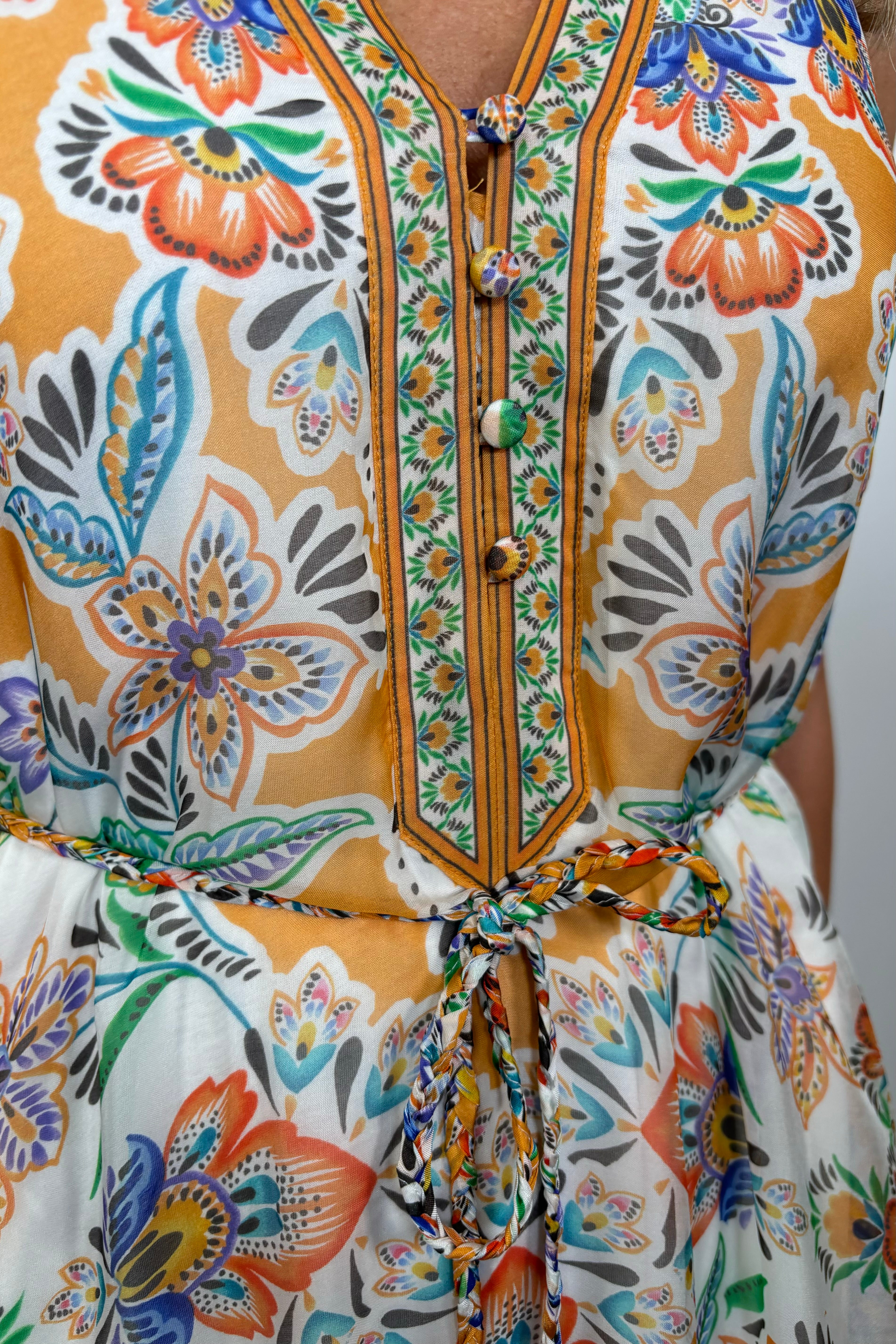 Hale Bob Rivka Chiffon Maxi Dress