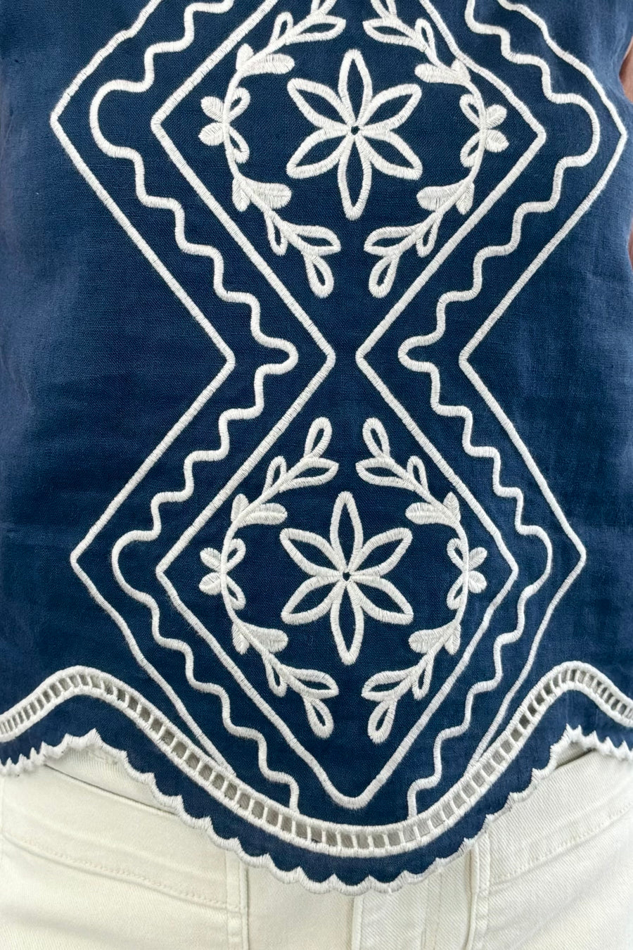 Melissa Nepton Jojo Embroidered Tank Top