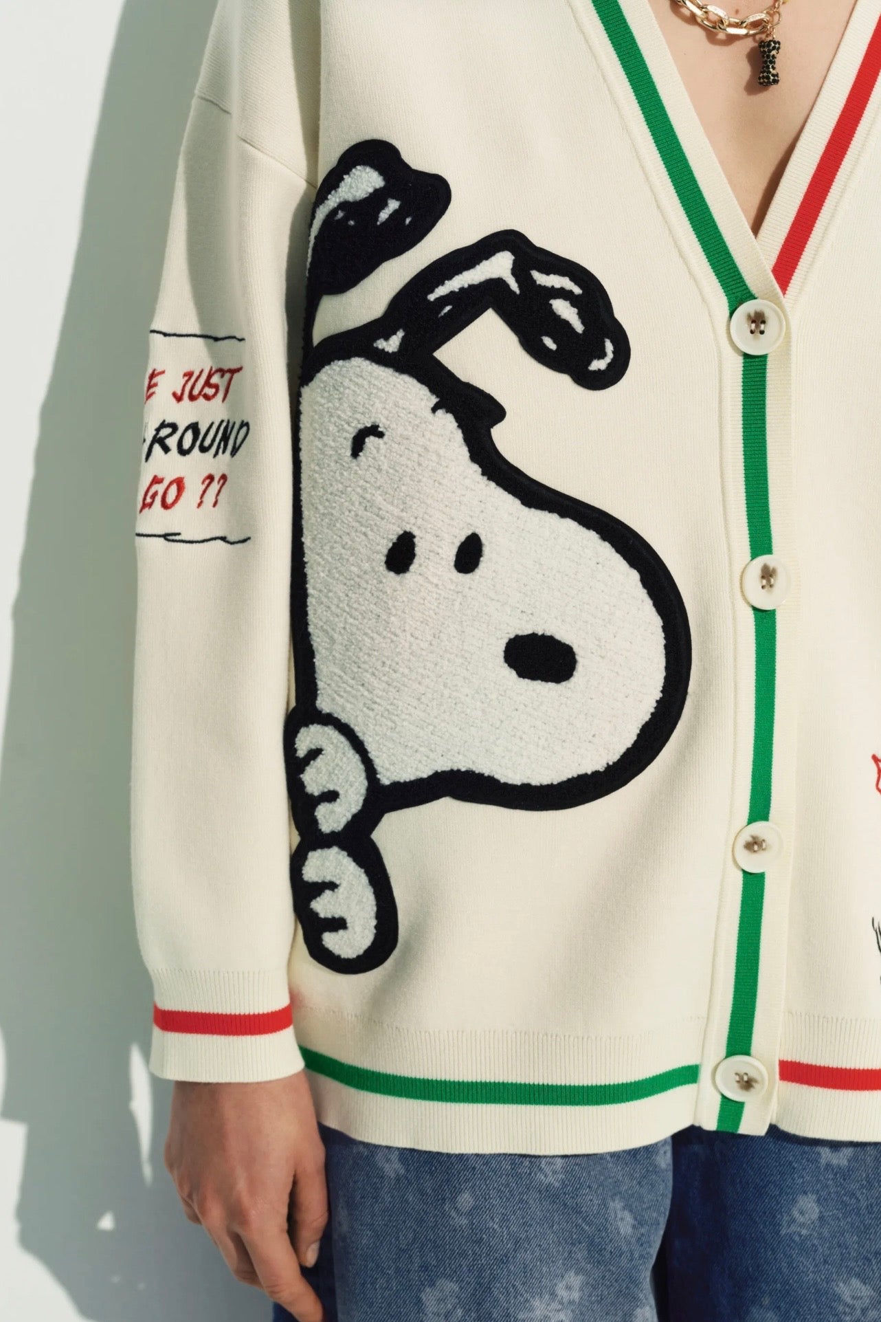 Essential Antwerp Snoopy Oversized Cardigan