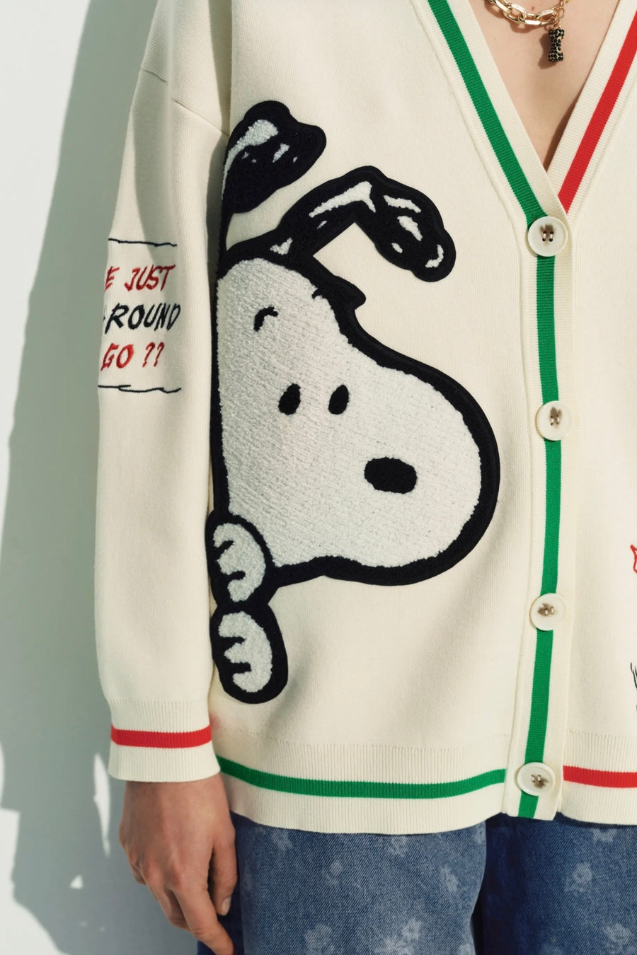 Essential Antwerp Snoopy Oversized Cardigan