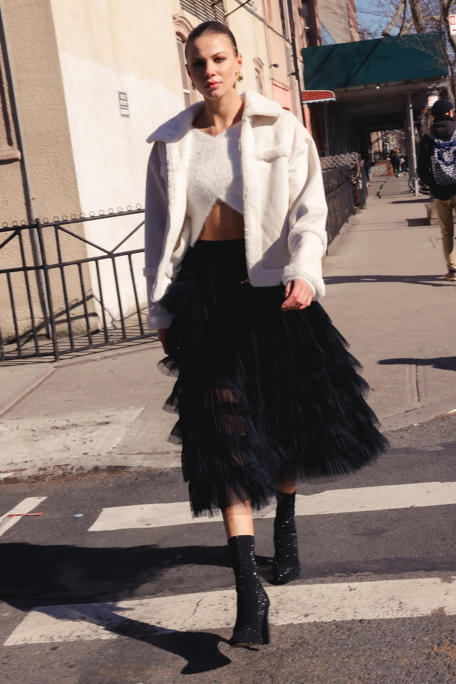 Elan Chanel Inspired Layered Tulle Skirt
