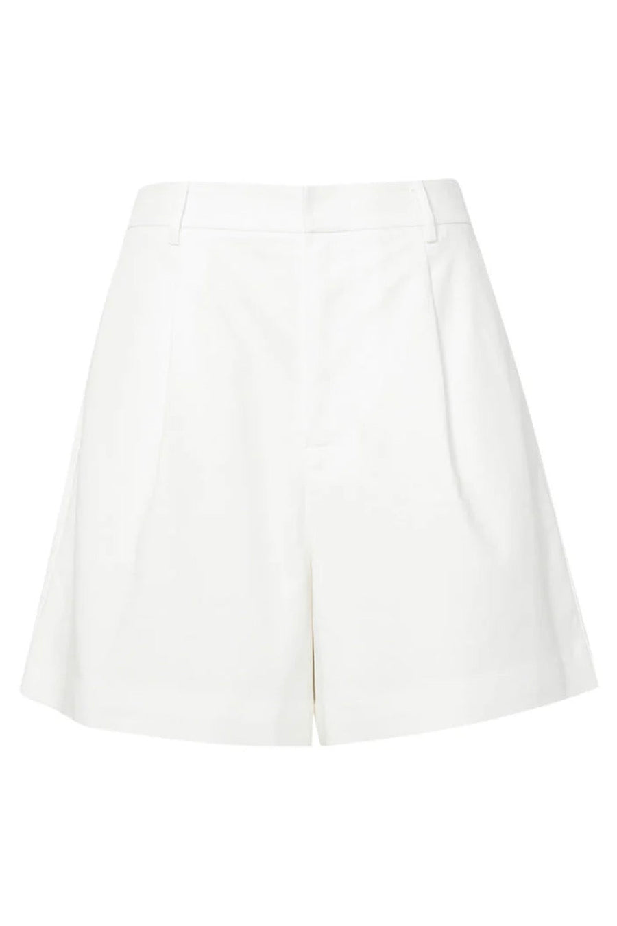 White a line cut shorts