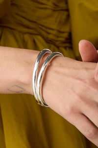 Jenny Bird Gia Bangle in Silver