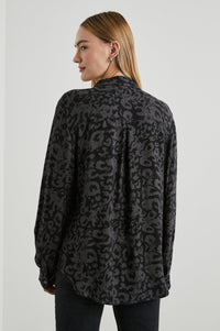 Rails Hunter Shirt in Diffused Charcoal Cheetah
