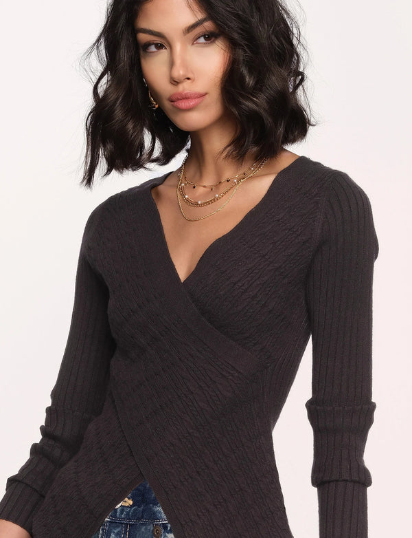 Heartloom Andes Criss Cross Sweater Top