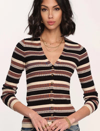 Heartloom Stevie Stripe Cardi Top