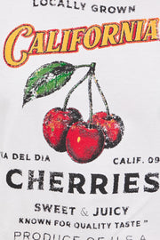 Close up of California cherries graphic print