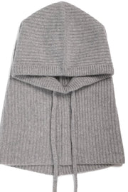 heather grey knitted baclava 