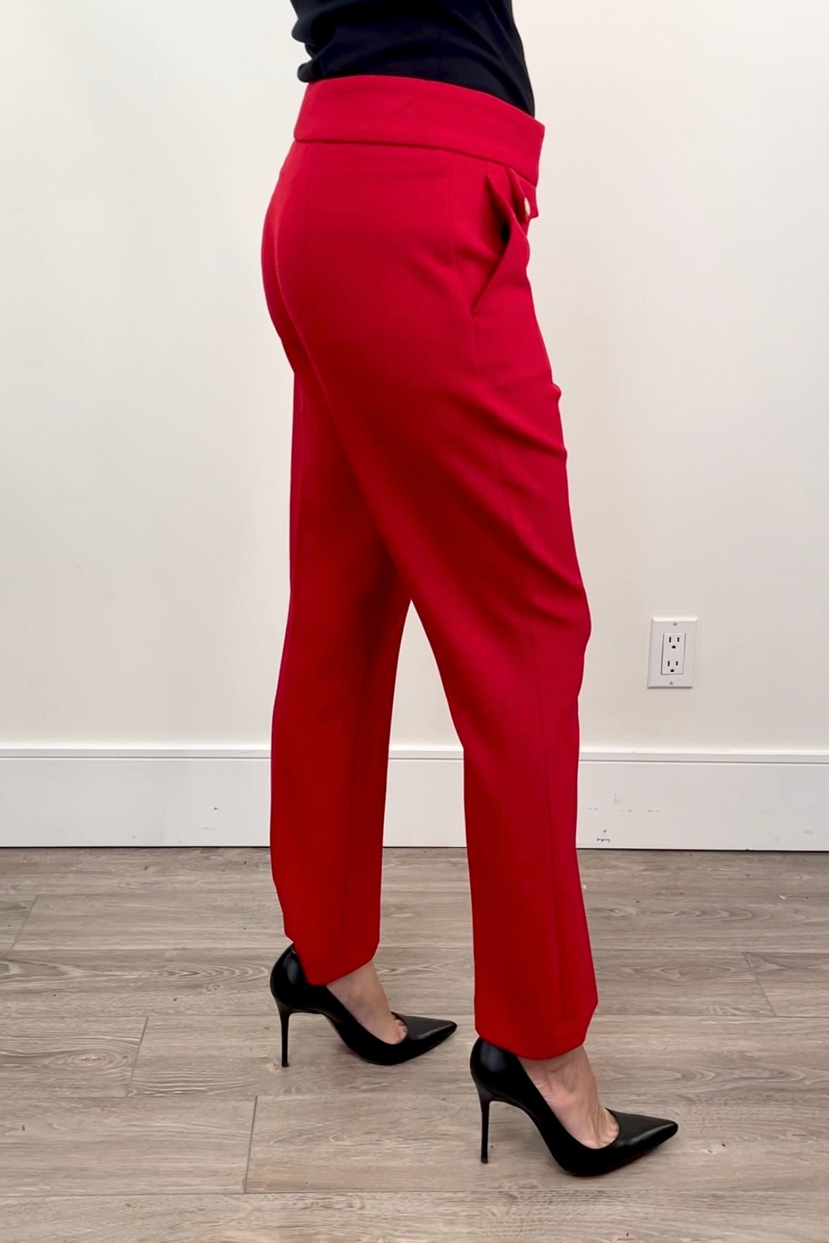 Seductive Inez Doppio Ceramica Pant in Cherry