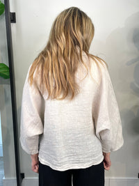 Astrid Hampton Crop Blazer in Sand - Size XS Available