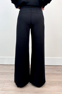 Spanx Air Essentials Pant Wide Leg in Very Black