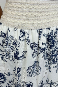 Astrid Summer Days Printed Eyelet Skirt