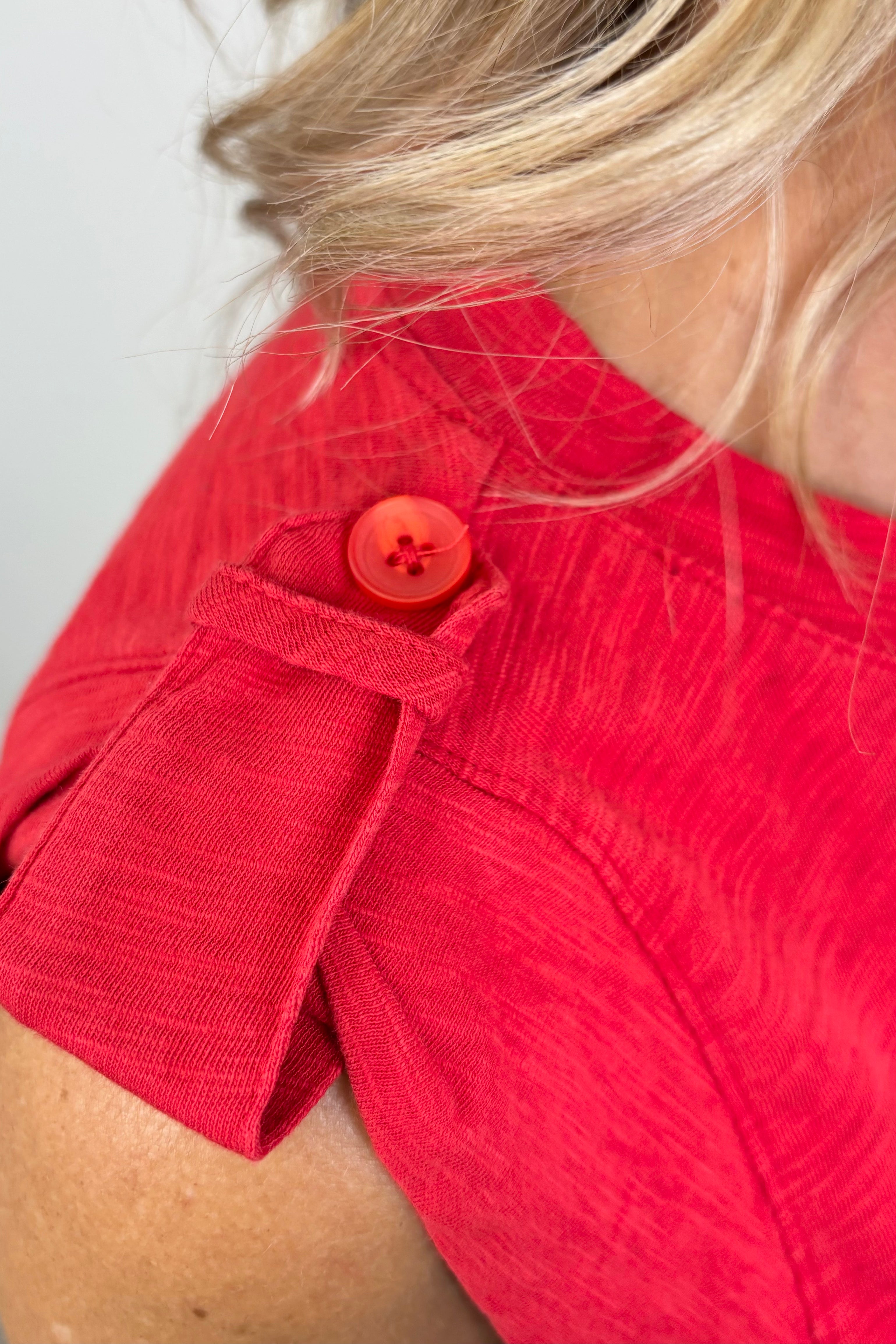 Bobi Epaulet Tank in Lava