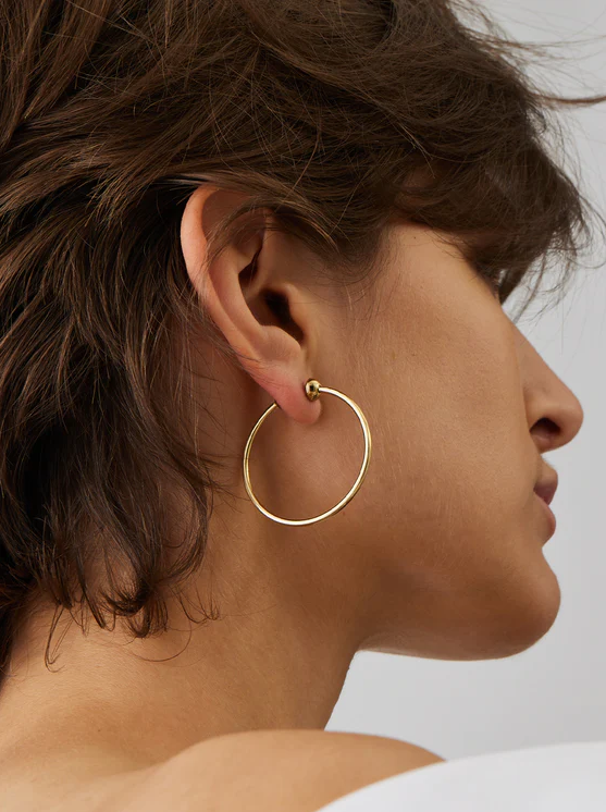 Jenny Bird Icon Hoops in Gold
