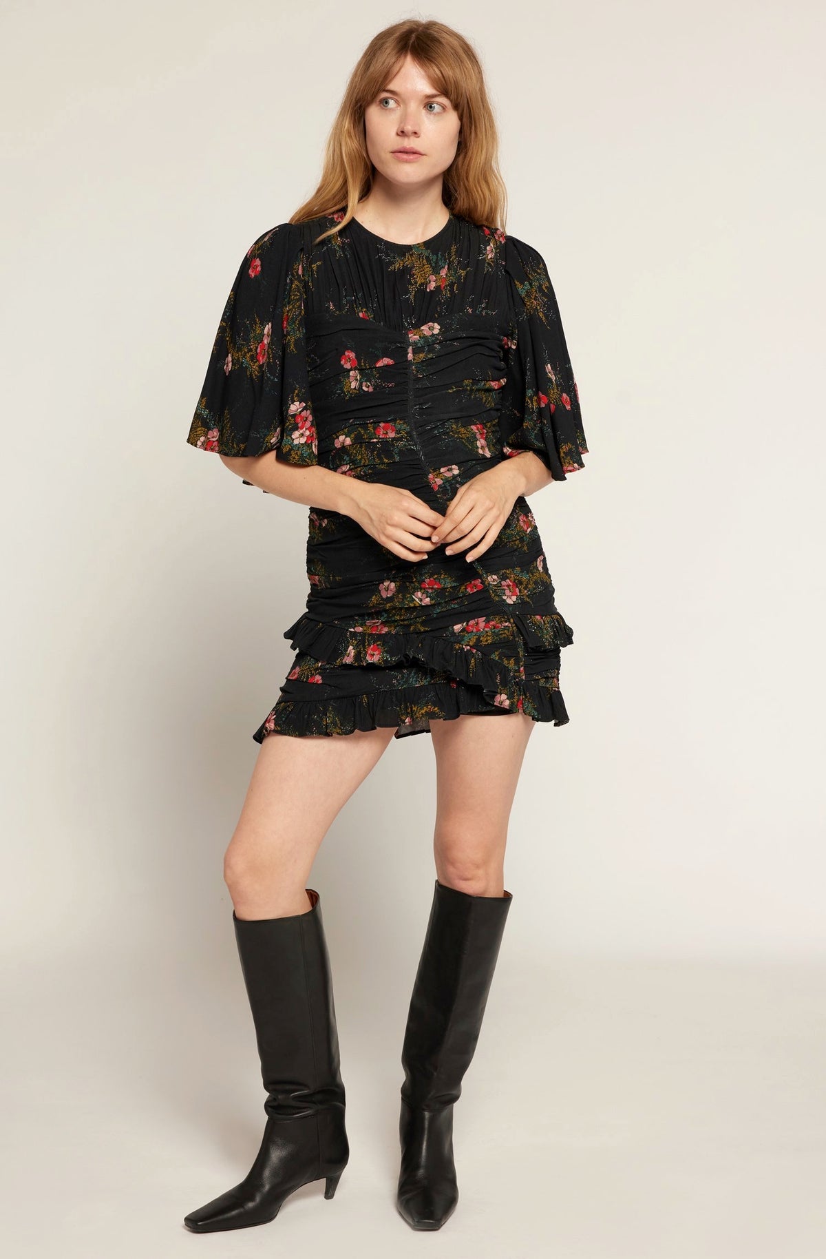 Joie Foster Flounce Sleeve Mini Dress - Size 4 Available