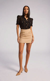 Generation Love Maude Lace Shirt in Black - Size S Available